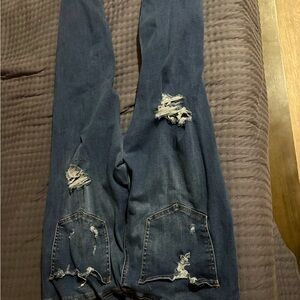 Rue21 Blue Denim Jeans with Contrast Stitching